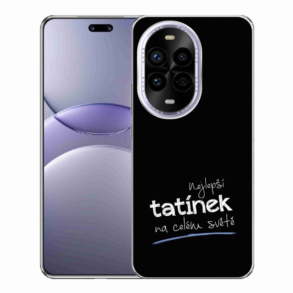 Gelový kryt mmCase na Huawei Nova 13 Pro 5G - nejlepší tatínek 4 černé pozadí