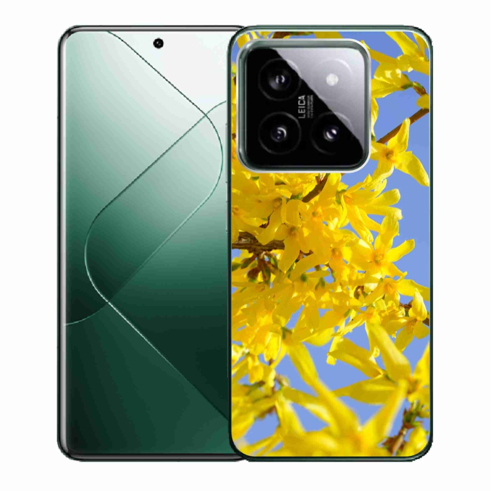 Gelový kryt mmCase na Xiaomi 14 - žluté květy