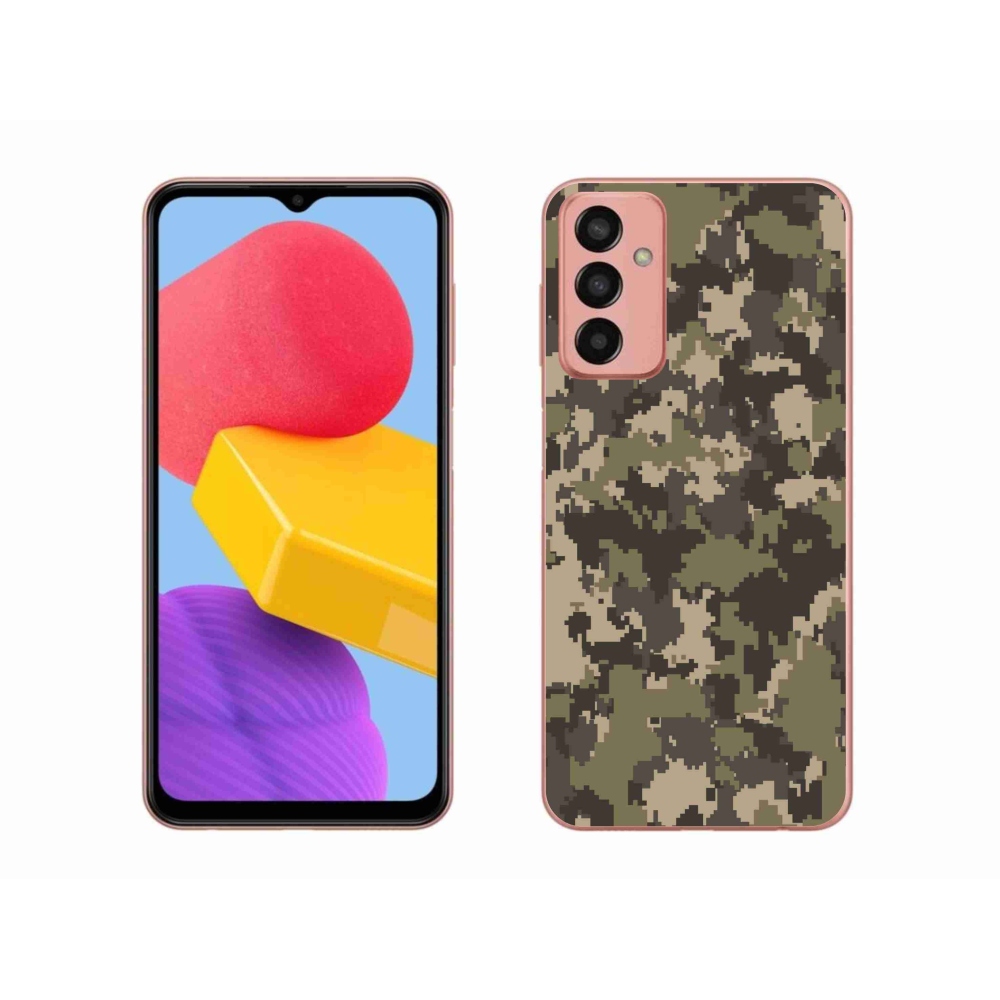 Gelový kryt mmCase na Samsung Galaxy M13 - maskáčový vzor 12