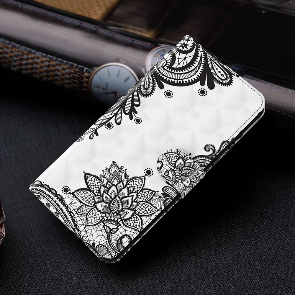 Print knížkové pouzdro na Xiaomi Redmi Note 13 Pro+ 5G - krajkový květ