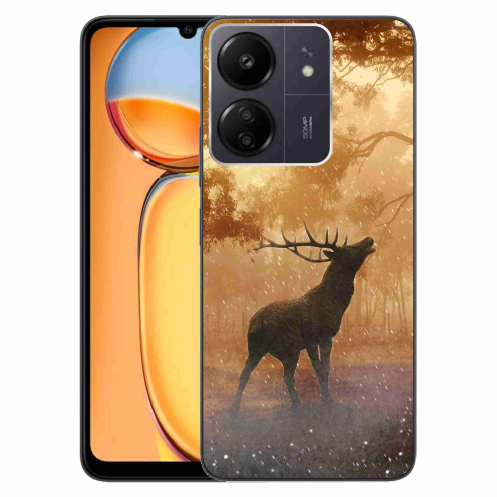 Gelový kryt mmCase na Xiaomi Poco C65/Redmi 13C - jelen v říji