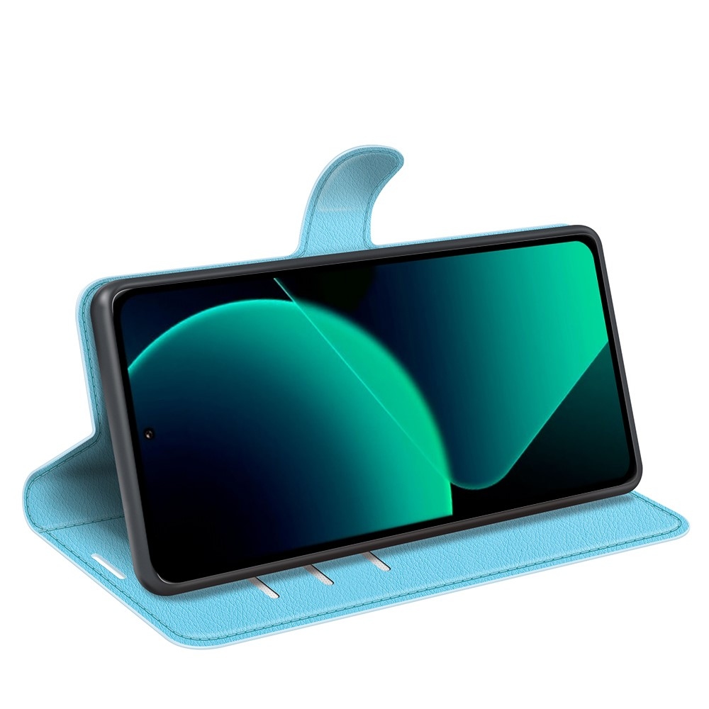 Litchi knížkové pouzdro na Xiaomi 13T/13T Pro - modré