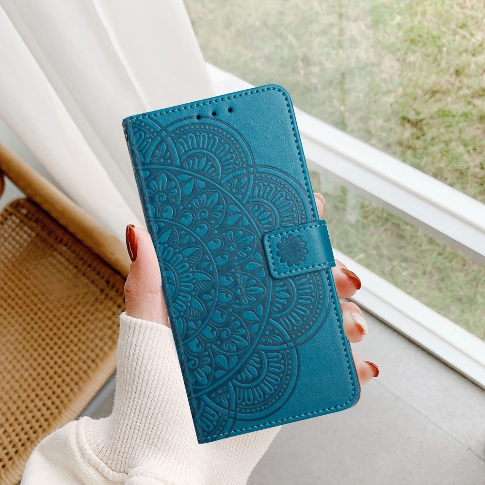 Mandala knížkové pouzdro na Xiaomi Redmi 13C 5G - modré