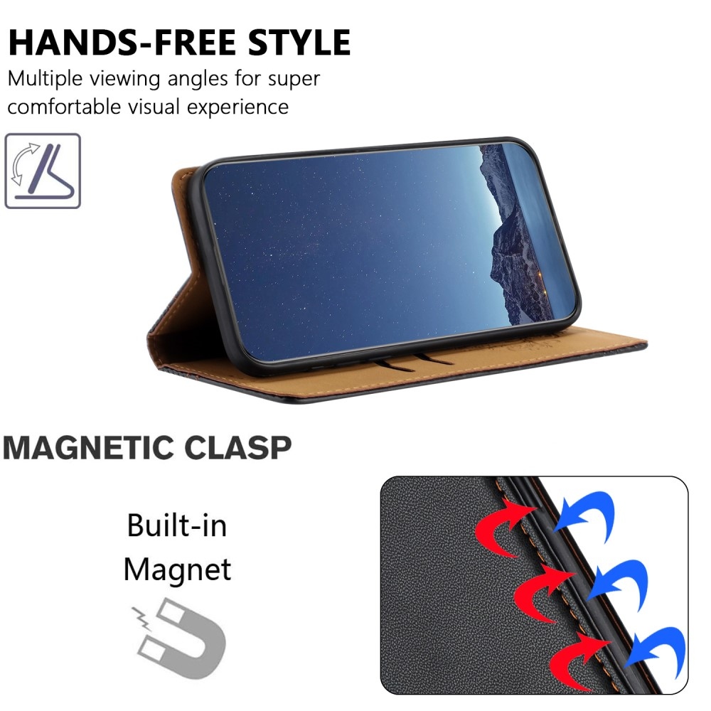 L-Shaped knížkové pouzdro na Honor 400 Lite - černé