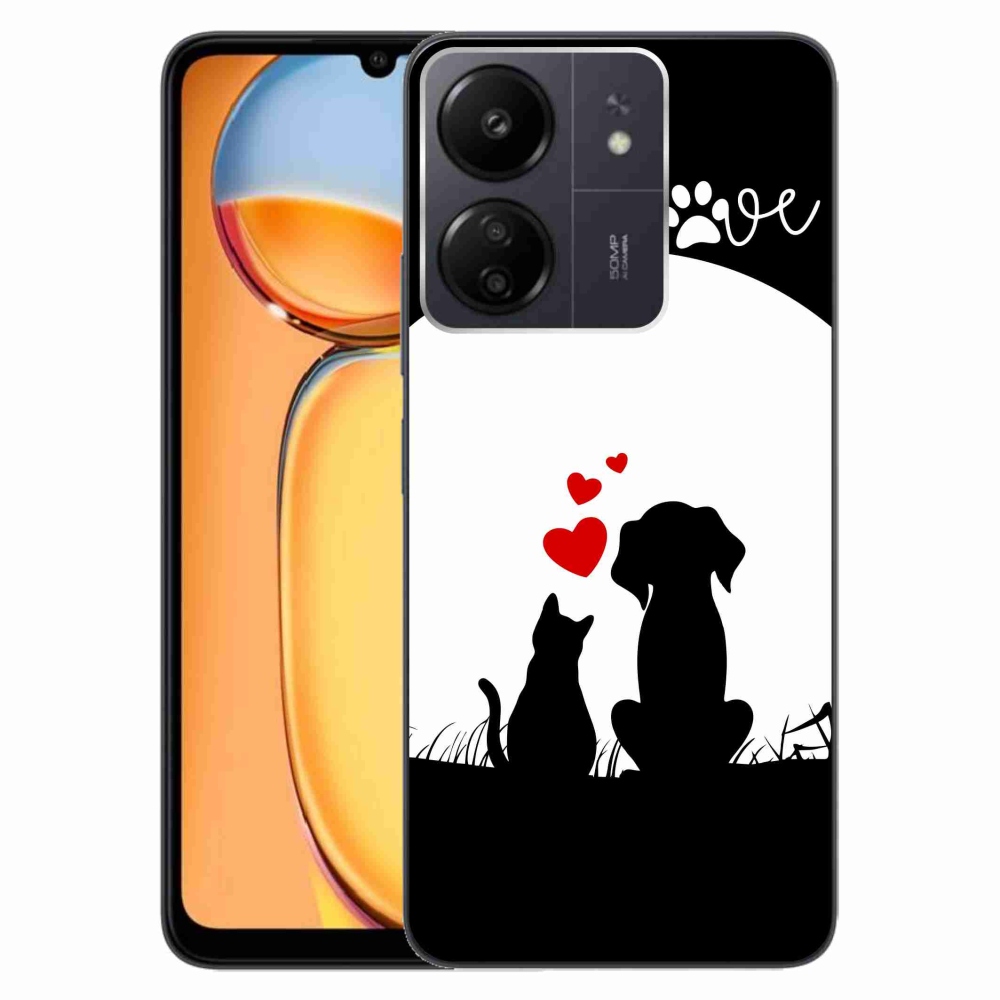 Gelový obal mmCase na Xiaomi Poco C65/Redmi 13C - zvířecí láska