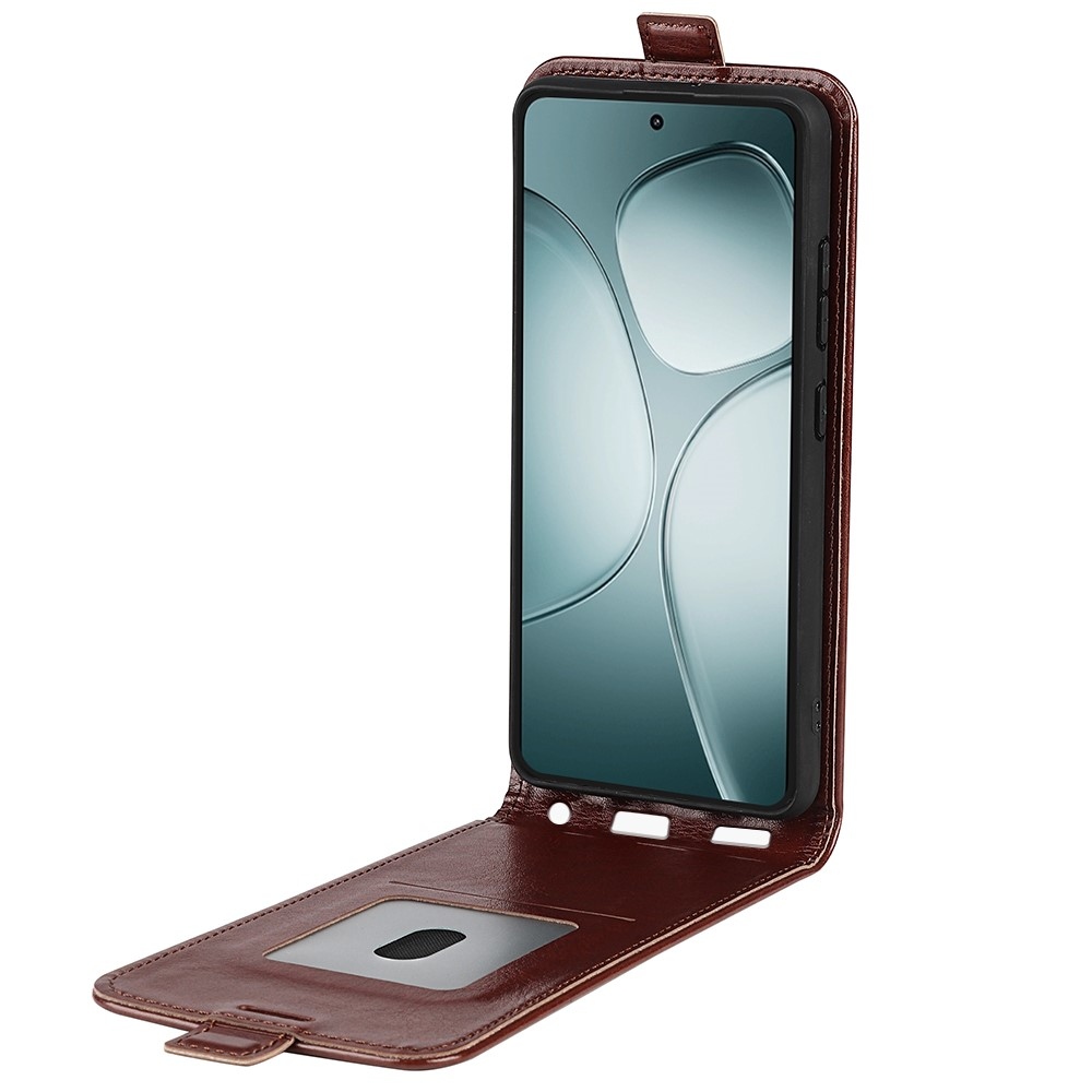 Vertical knížkové pouzdro na Xiaomi 14T - hnědé