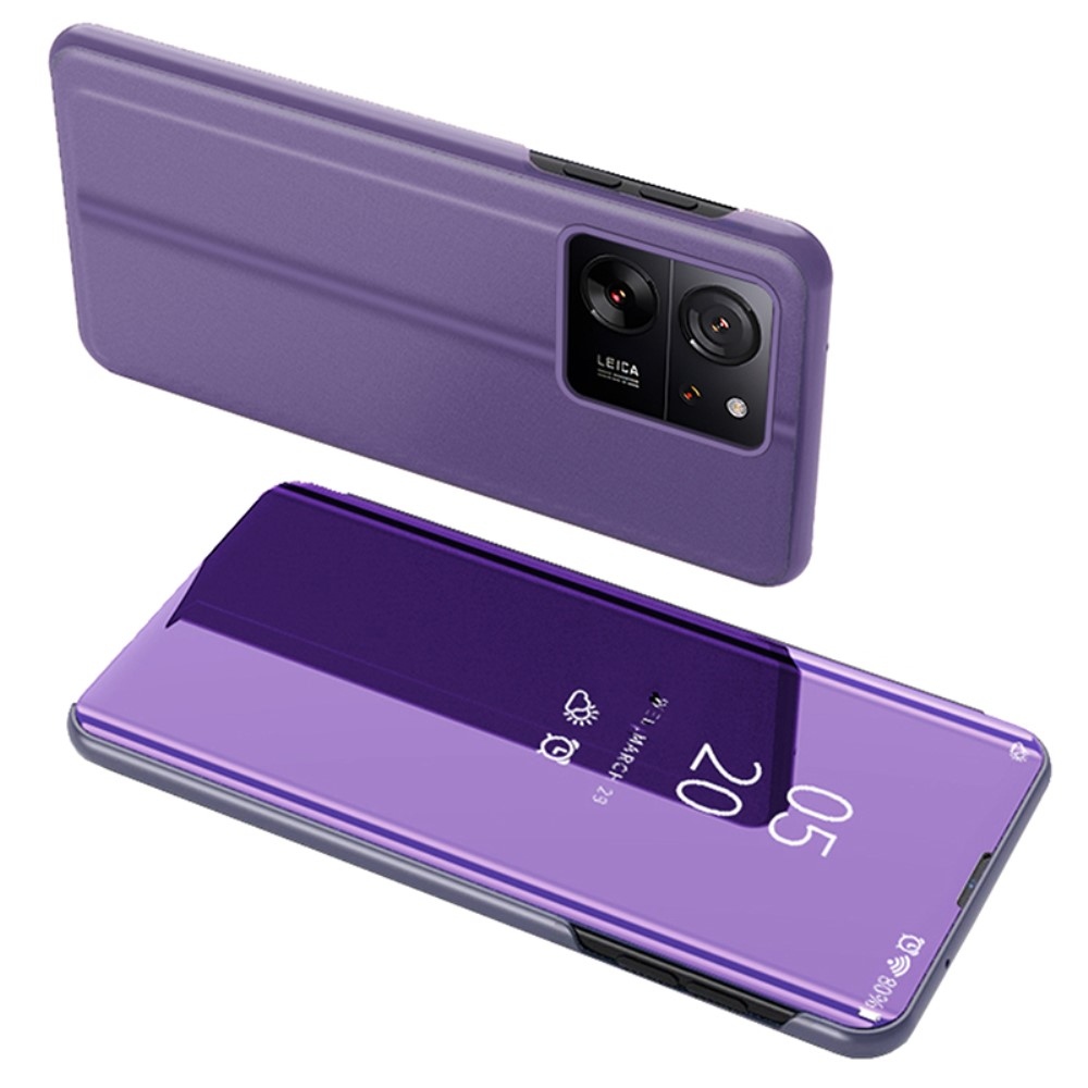 Clear zavírací kryt s matným předkem na Xiaomi 13T/13T Pro - světlefialový