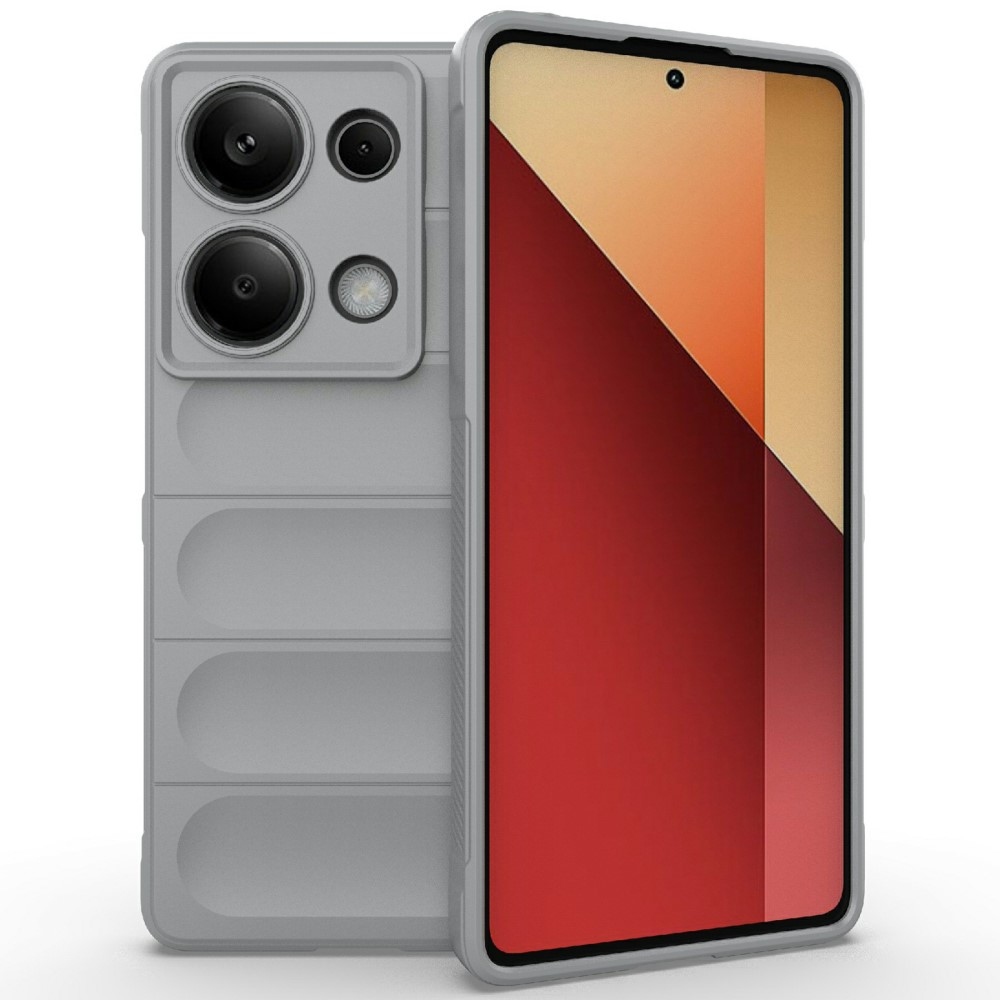 Rugg odolný gelový obal na Xiaomi Redmi Note 14S - světlešedý
