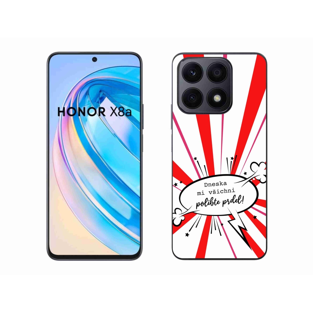 Gelový kryt mmCase na Honor X8a - vtipný text 15 bílé pozadí