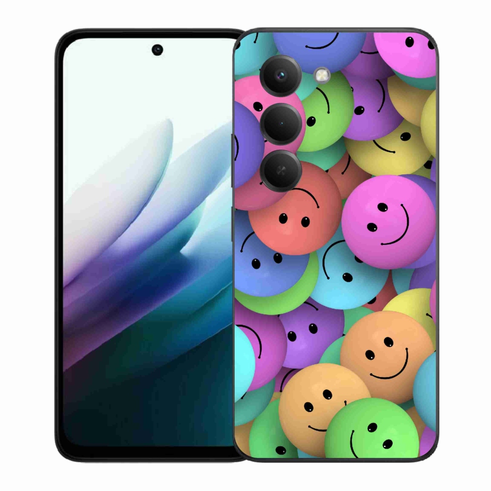 Gelový kryt mmCase na Xiaomi Redmi 15 4G/5G (171mm) - barevní smajlíci