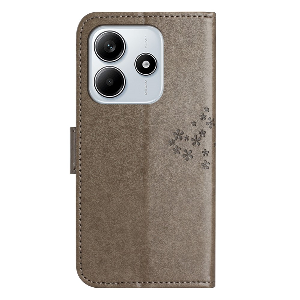 Tree knížkové pouzdro na Xiaomi Redmi Note 14 5G - šedé