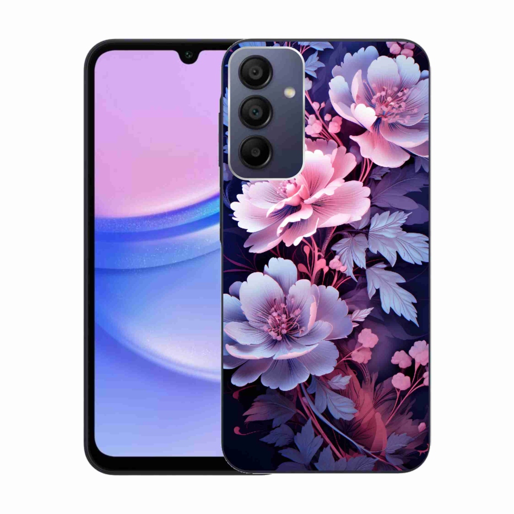 Gelový kryt mmCase na Samsung Galaxy A15 4G/5G - květiny 11