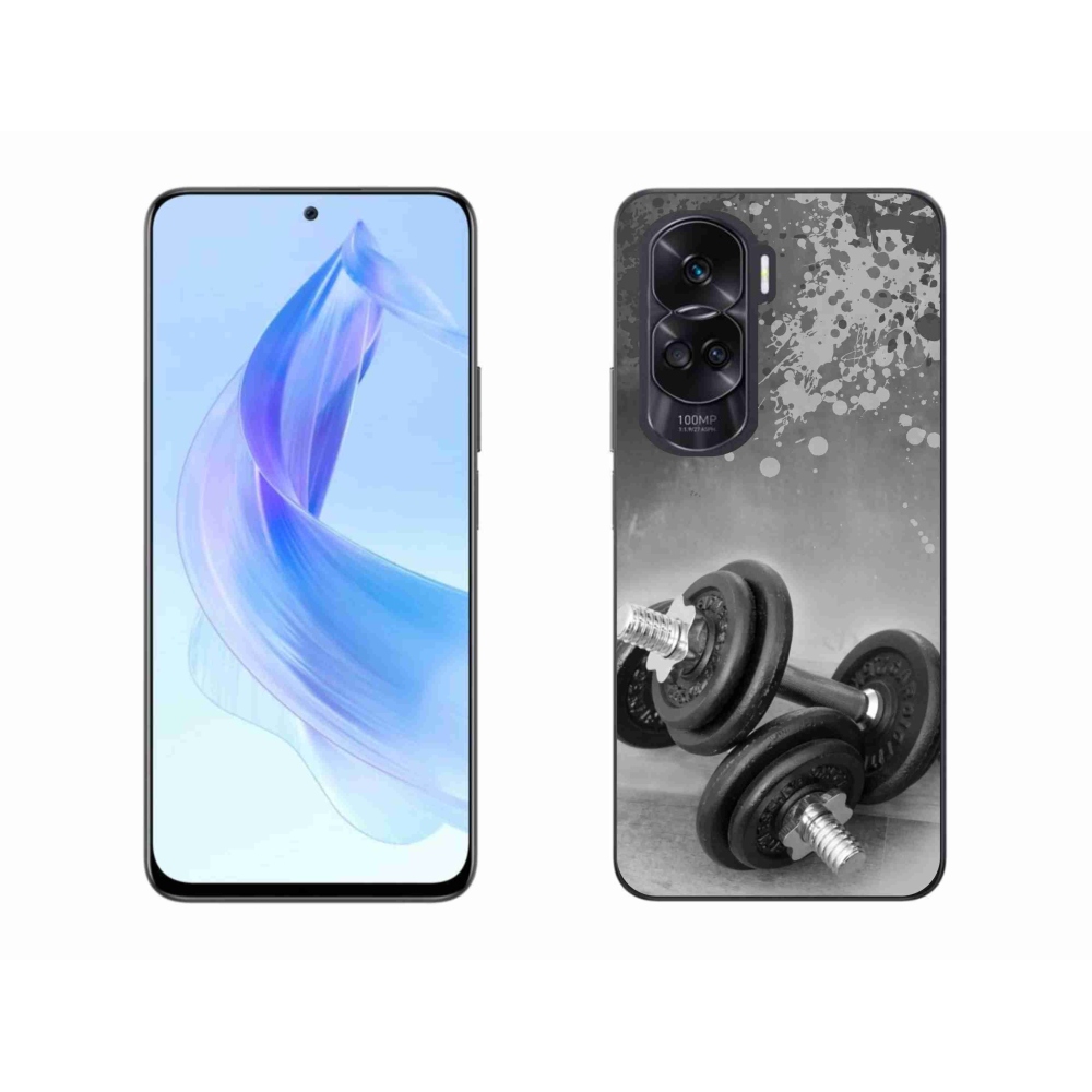 Gelový kryt mmCase na Honor 90 Lite - činky 1