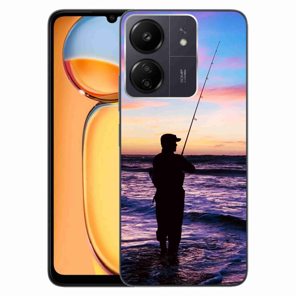 Gelový kryt mmCase na Xiaomi Poco C65/Redmi 13C - rybaření 1