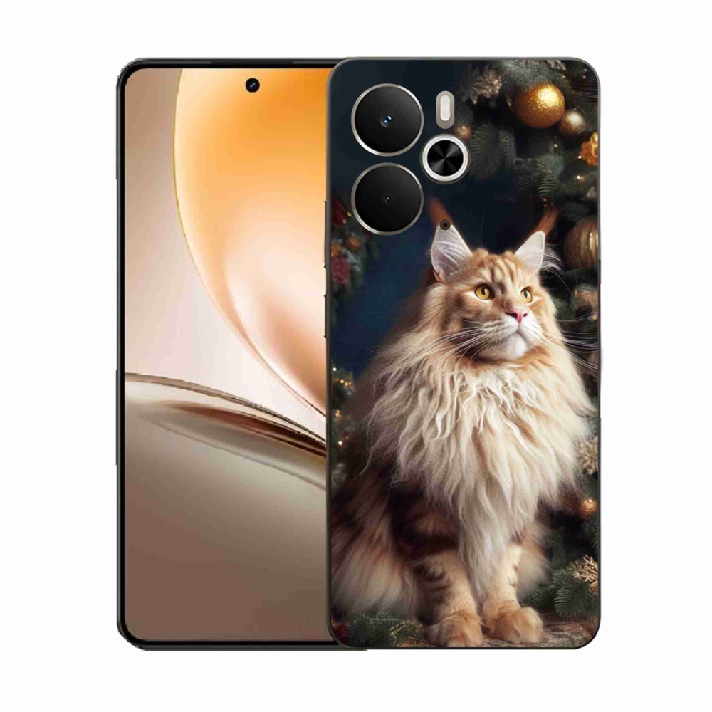 Gelový kryt mmCase na Realme 14 5G - kočka u stromku