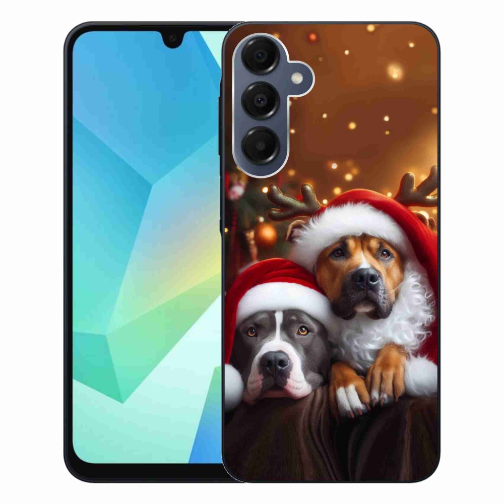 Gelový kryt mmCase na Samsung Galaxy A16 4G/5G - vánoční psi