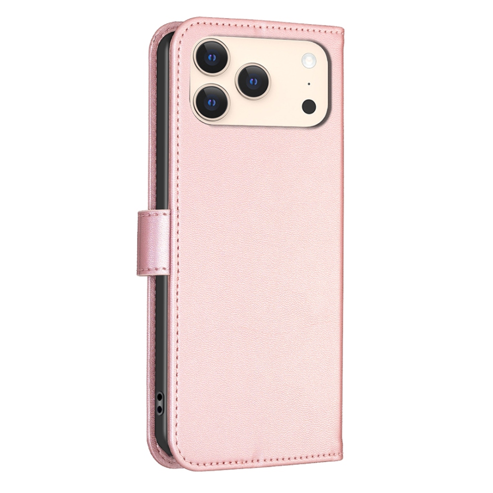 Clover knížkové pouzdro na iPhone 17 Pro Max - růžovozlaté