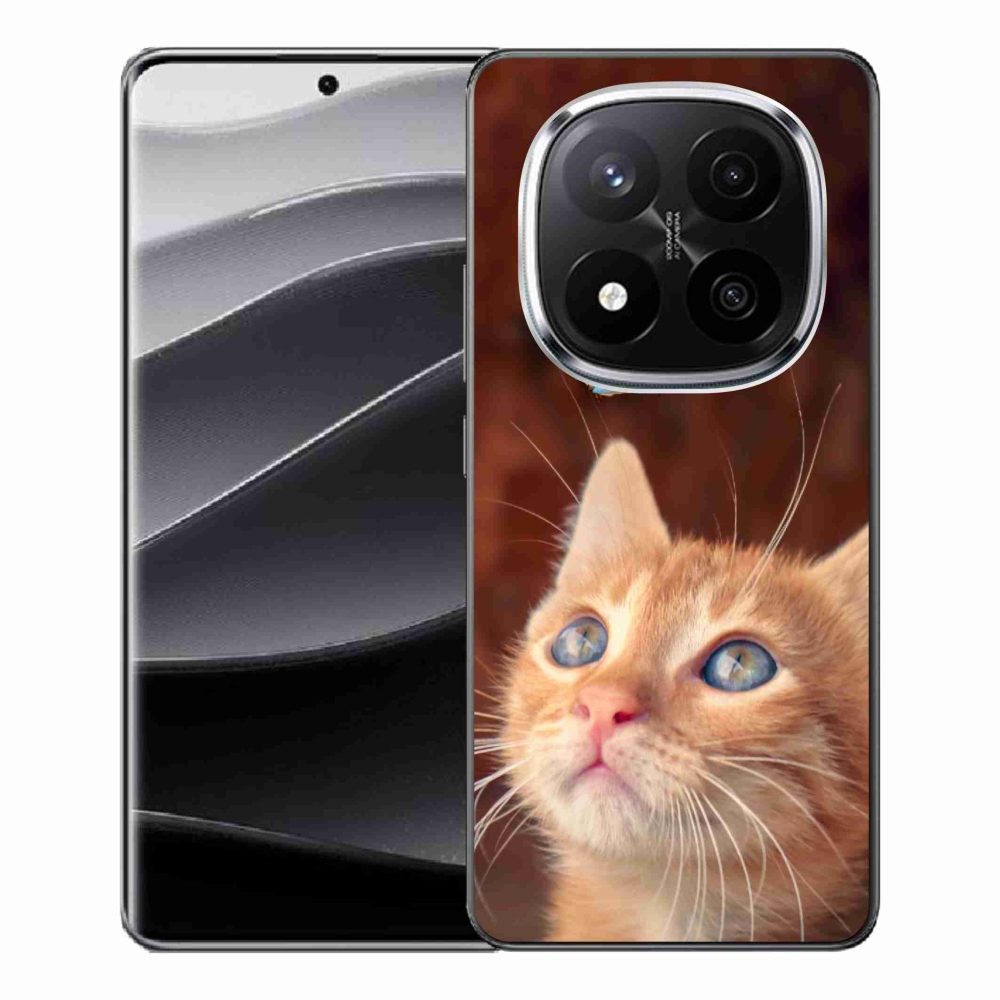 Gelový kryt mmCase na Xiaomi Redmi Note 14 Pro+ 5G - motýl a kotě