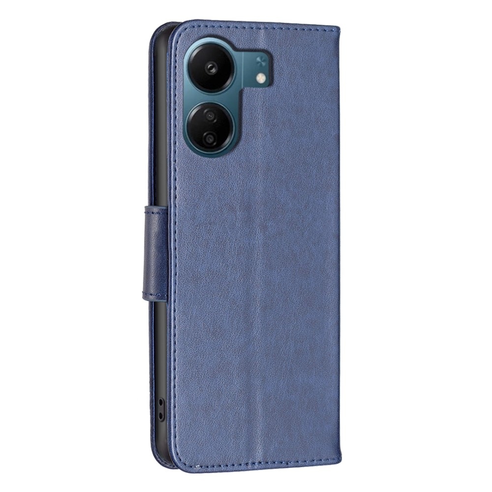 Butterfly knížkové pouzdro na Xiaomi Poco C65/Redmi 13C 4G/5G - tmavěmodré