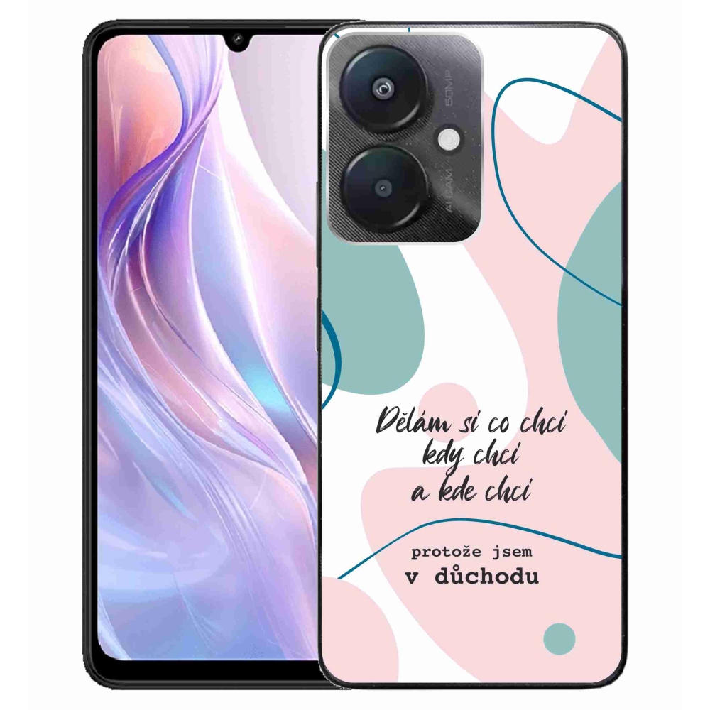 Gelový kryt mmCase na Xiaomi Redmi 13C 5G  - vtipný text 10 bílé pozadí