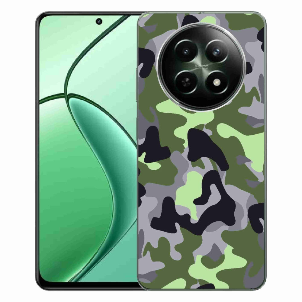 Gelový kryt mmCase na Realme 12 5G/12x 5G - maskáčový vzor 7