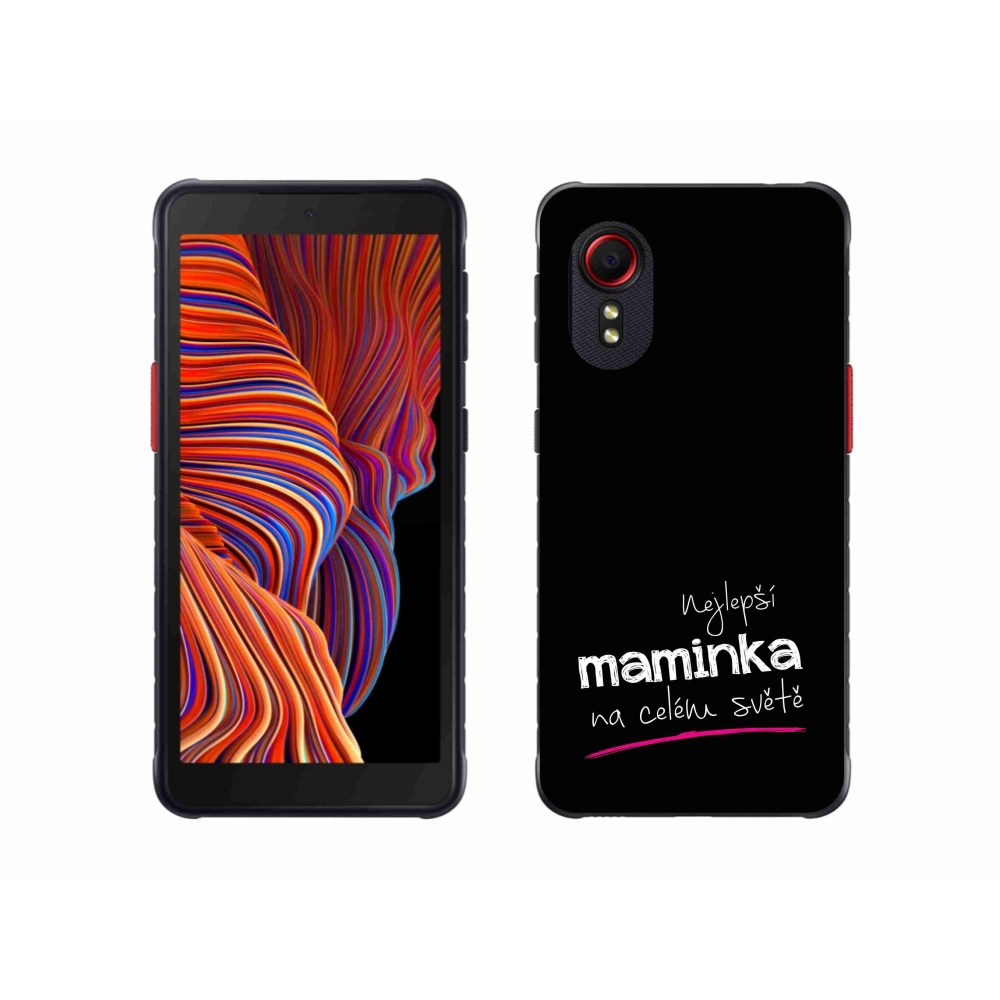 Gelový kryt mmCase na Samsung Galaxy Xcover 5 - nejlepší maminka 4 černé pozadí