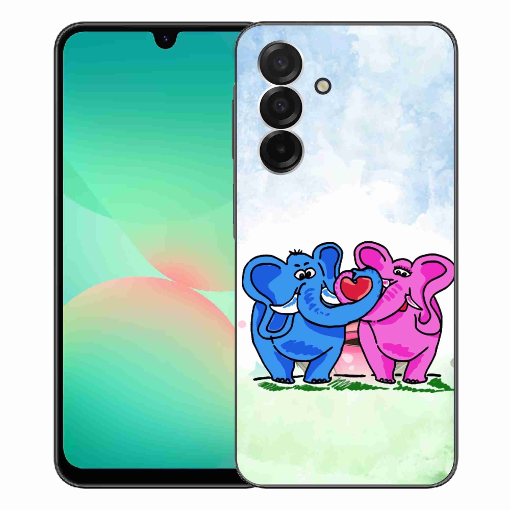 Gelový kryt mmCase na Samsung Galaxy A26 5G - zamilovaní sloni