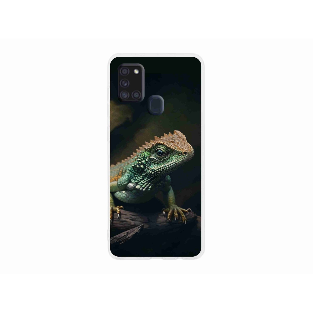 Gelový kryt mmCase na Samsung Galaxy A21s - ještěr