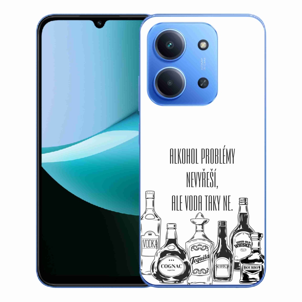 Gelový kryt mmCase na Xiaomi Redmi 15C 4G/5G (173mm) - vtipný text bílé pozadí