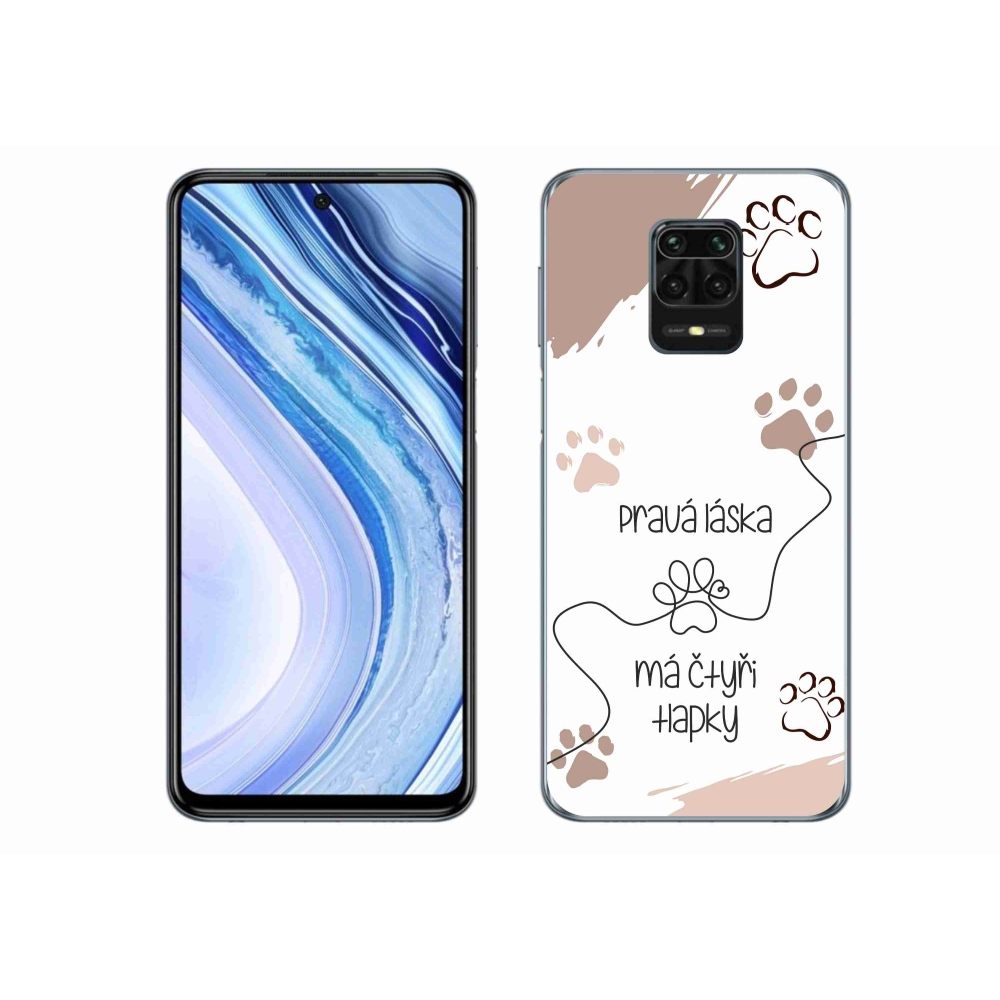 Gelový kryt mmCase na Xiaomi Redmi Note 9S - psí motiv 1 bílé pozadí