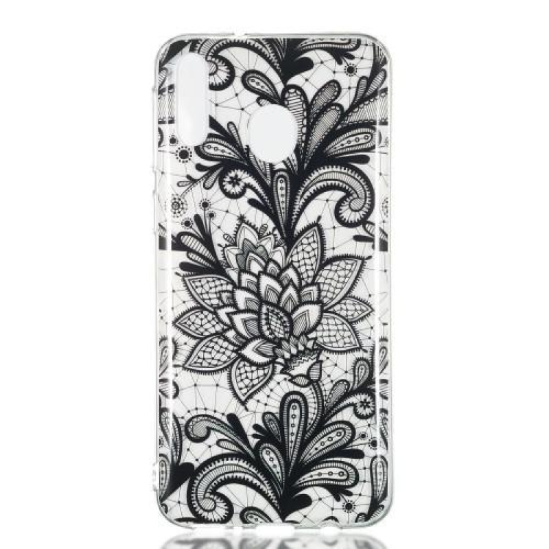 Patt gelový obal na mobil Samsung Galaxy M20 - krajkový květy
