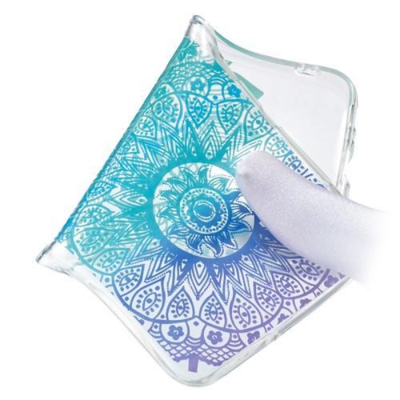 Patt gelový obal na mobil Samsung Galaxy M20 - mandala květy