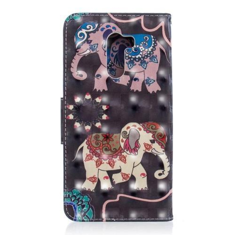 Patt PU kožené peněženkové pouzdro na mobil Xiaomi Pocophone F1 - slon