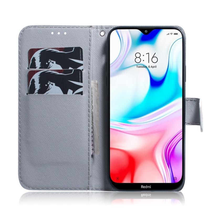 Patt PU kožené peněženkové pouzdro na mobil Xiaomi Redmi 8 - pes a srdce