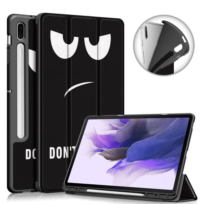 Patte chytré PU kožené pouzdro na tablet Samsung Galaxy Tab S7 FE T736 - nesahat