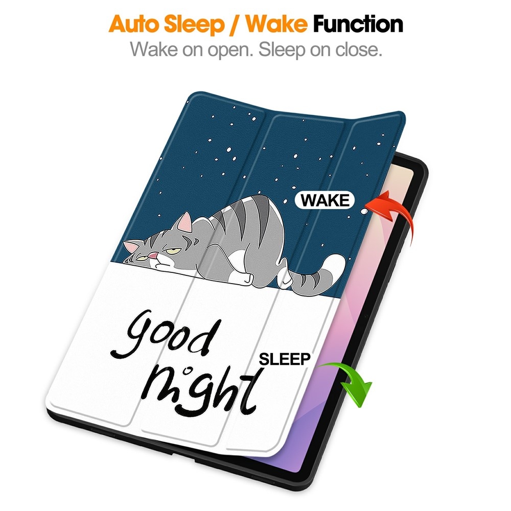 Patte chytré zavírací pouzdro na Samsung Galaxy Tab S11 - kočka