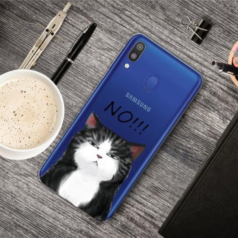 Patte gelové pouzdro na mobil Samsung Galaxy A40 - kočka