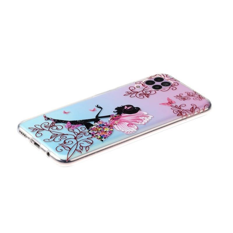 Patte gelový obal na mobil Huawei P40 Lite - dívka a motýli