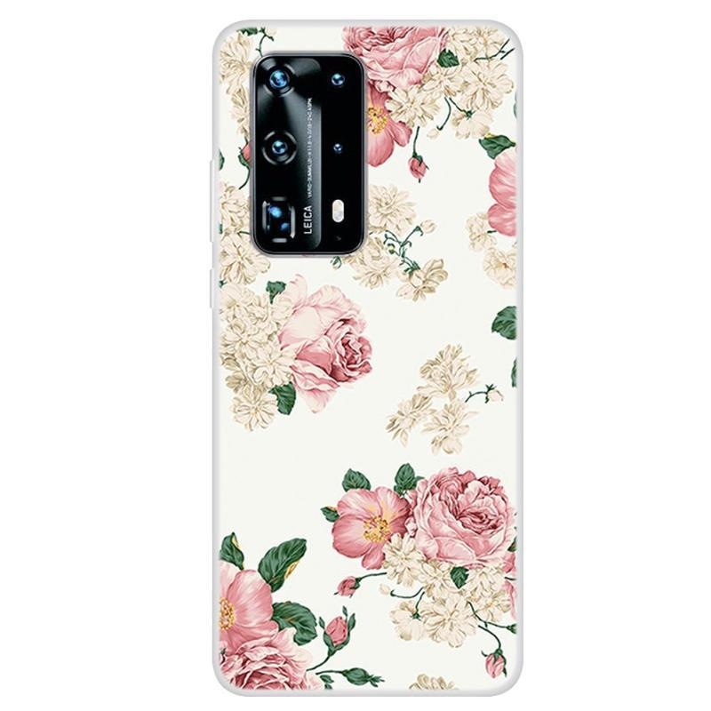 Patte gelový obal na mobil Huawei P40 Pro - růže