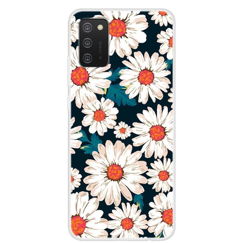 Patte gelový obal na mobil Samsung Galaxy A02s (164.2x75.9x9.1mm) - chryzantéma