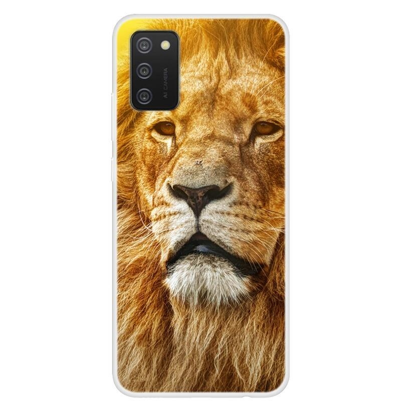 Patte gelový obal na mobil Samsung Galaxy A02s (164.2x75.9x9.1mm) - lev