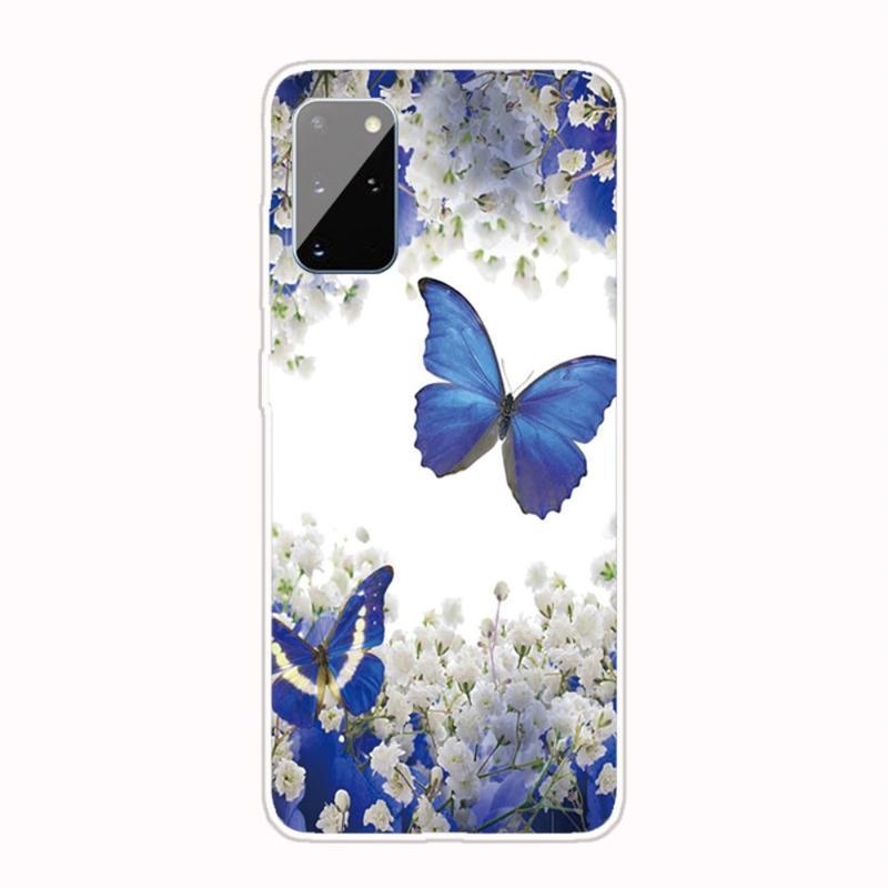 Patte gelový obal na mobil Samsung Galaxy A41 - motýli a květy