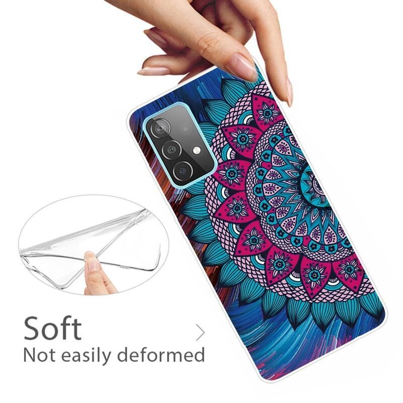 Patte gelový obal na mobil Samsung Galaxy A72 5G - barevná mandala