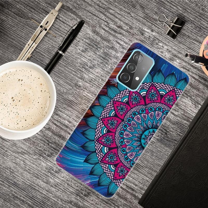 Patte gelový obal na mobil Samsung Galaxy A72 5G - barevná mandala