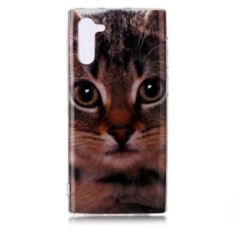 Patte gelový obal na mobil Samsung Galaxy Note 10 - kočka