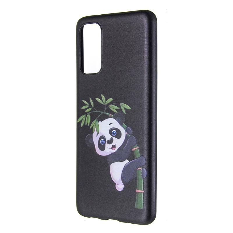 Patte gelový obal na mobil Samsung Galaxy S20 - panda na bambusu
