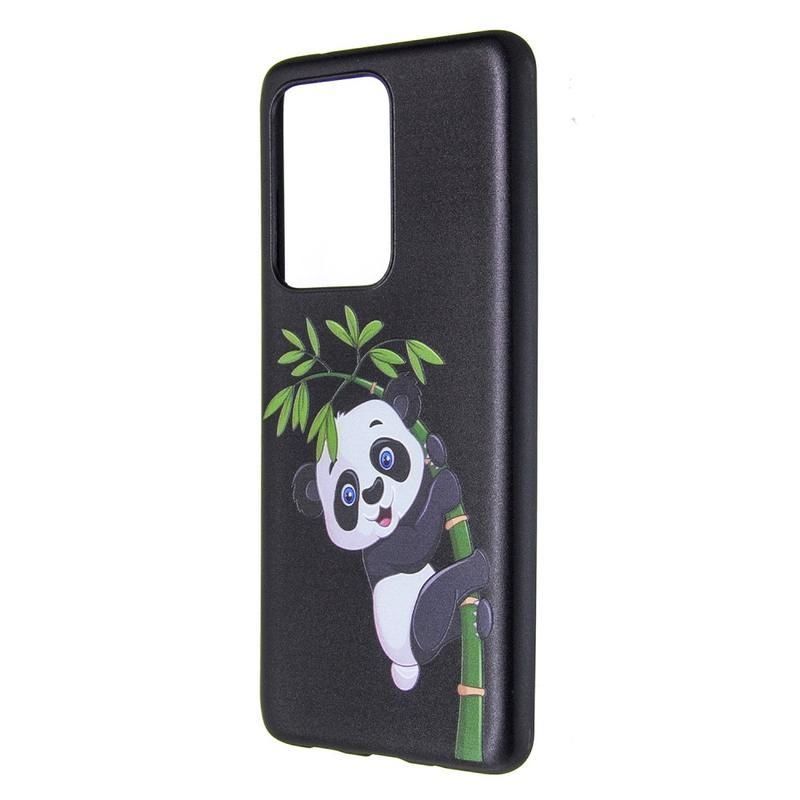 Patte gelový obal na mobil Samsung Galaxy S20 Ultra - panda na bambusu