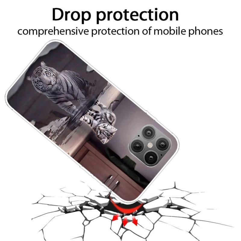 Patte gelový obal pro mobil iPhone 12 Pro/12 - kočka