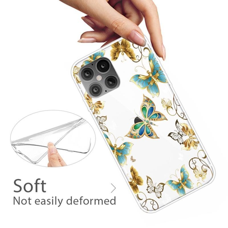 Patte gelový obal pro mobil iPhone 12 Pro/12 - krásní motýli