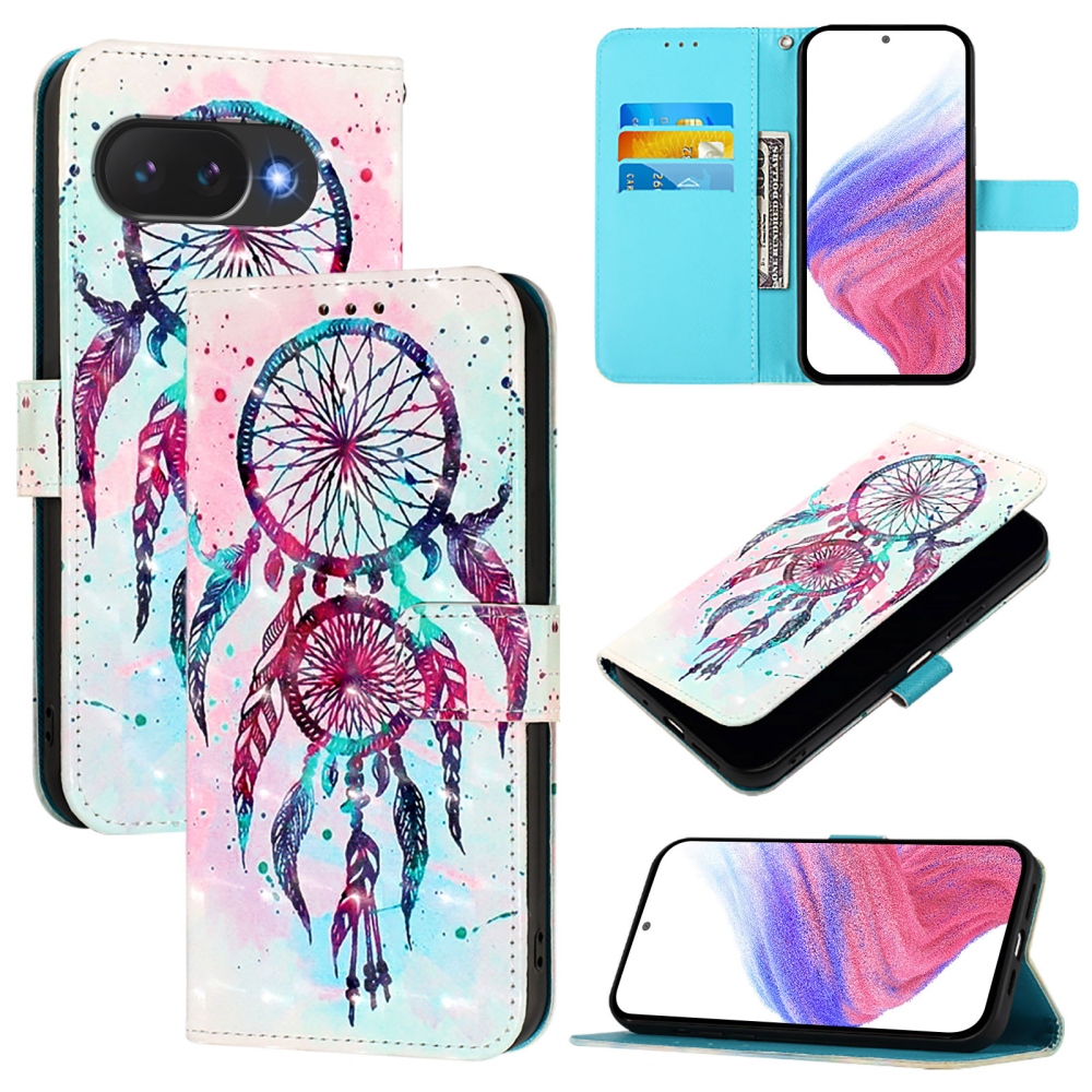 Patte knížkové pouzdro na Google Pixel 10a - barevný lapač snů